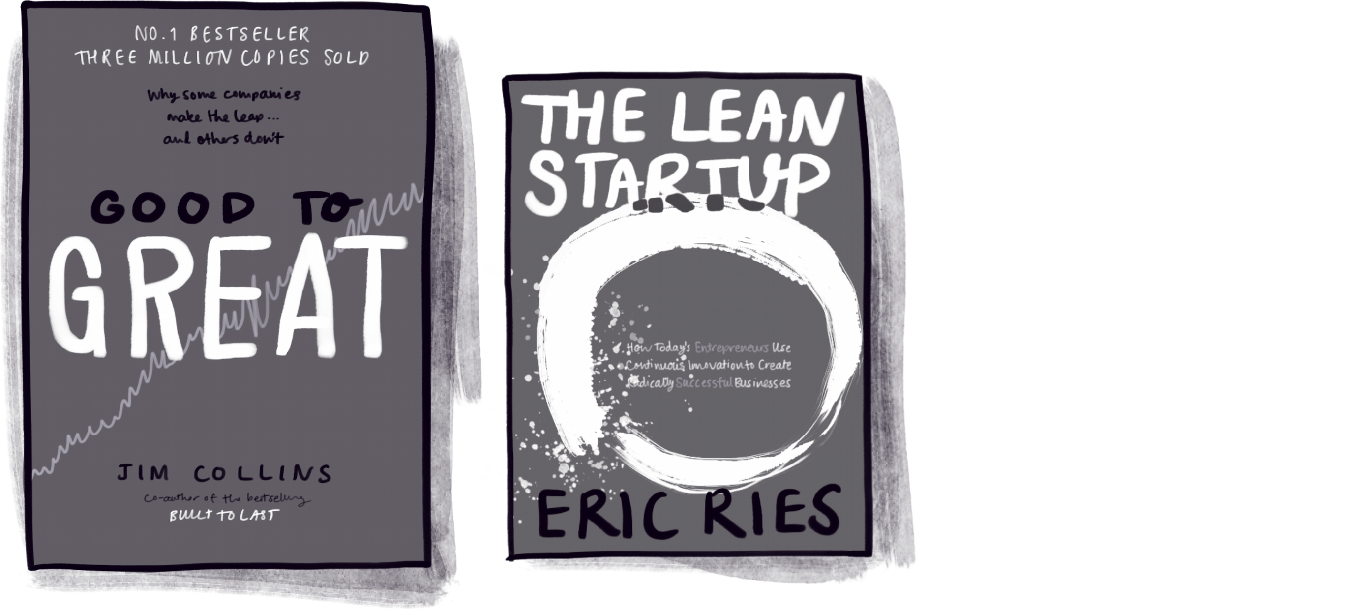 Business books for the Jimmy book list include Lean Startup by Eric Ries, and Good to great by Jim Collins.