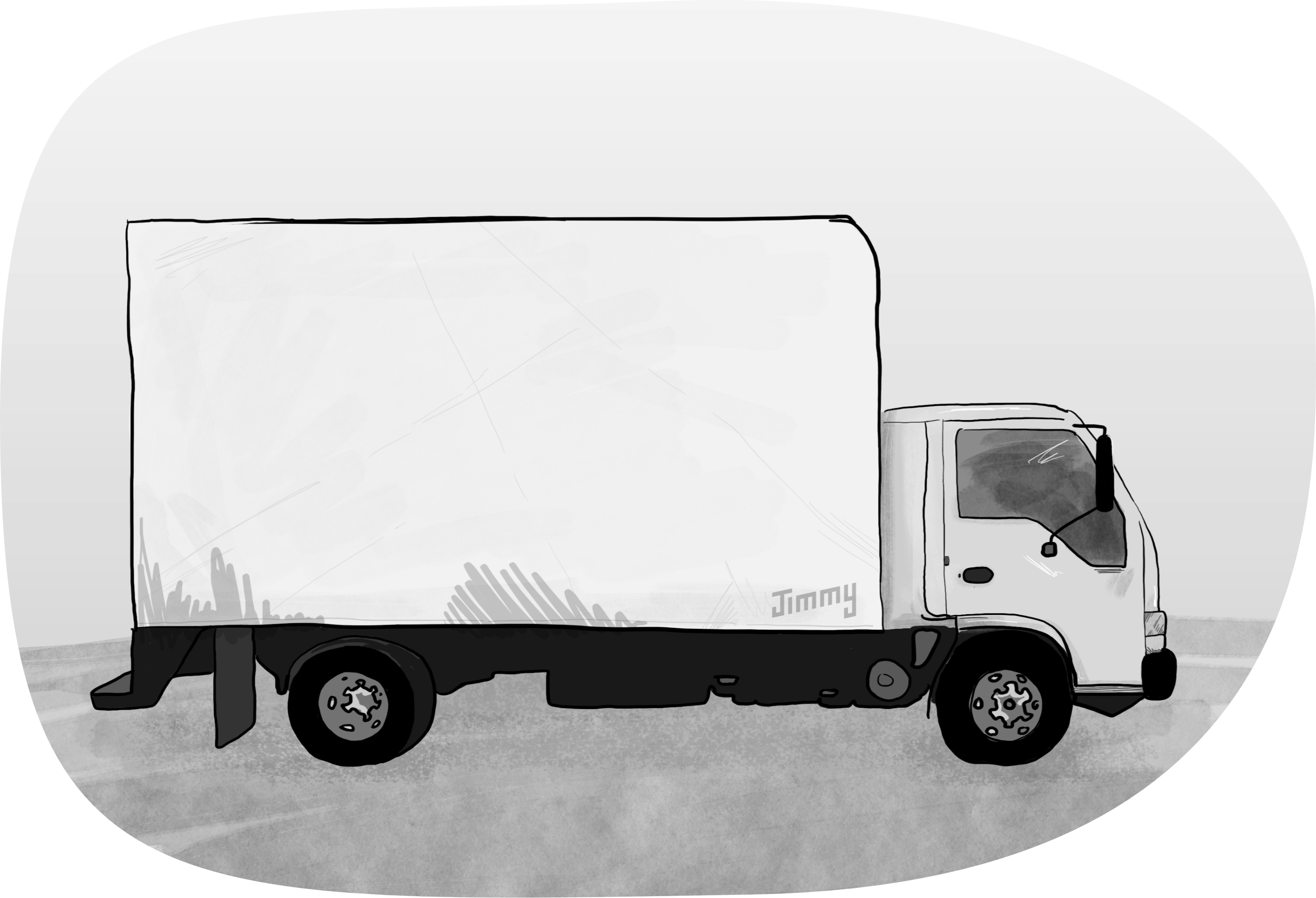 Illustration of a delivery truck