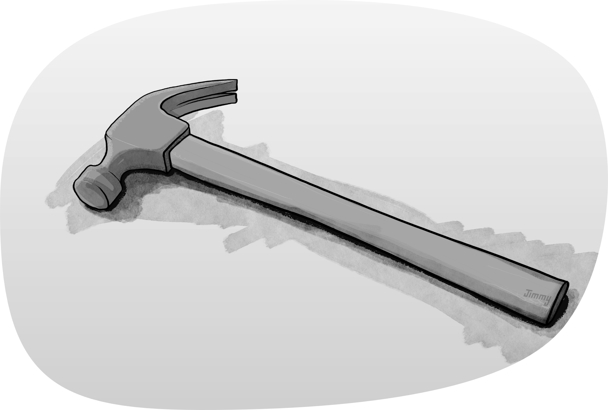 Illustration of a hammer.