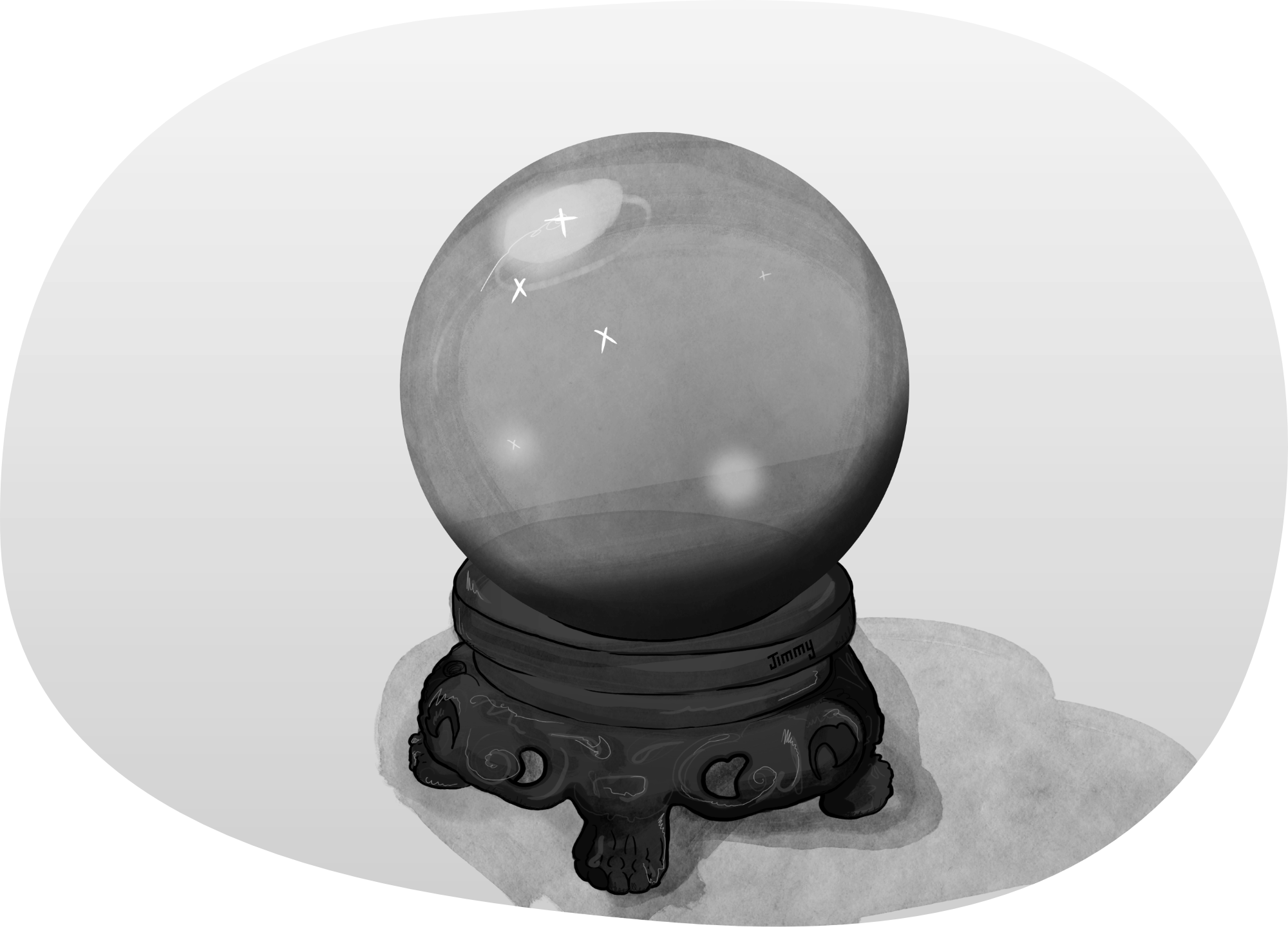 Illustration of a crystal ball.