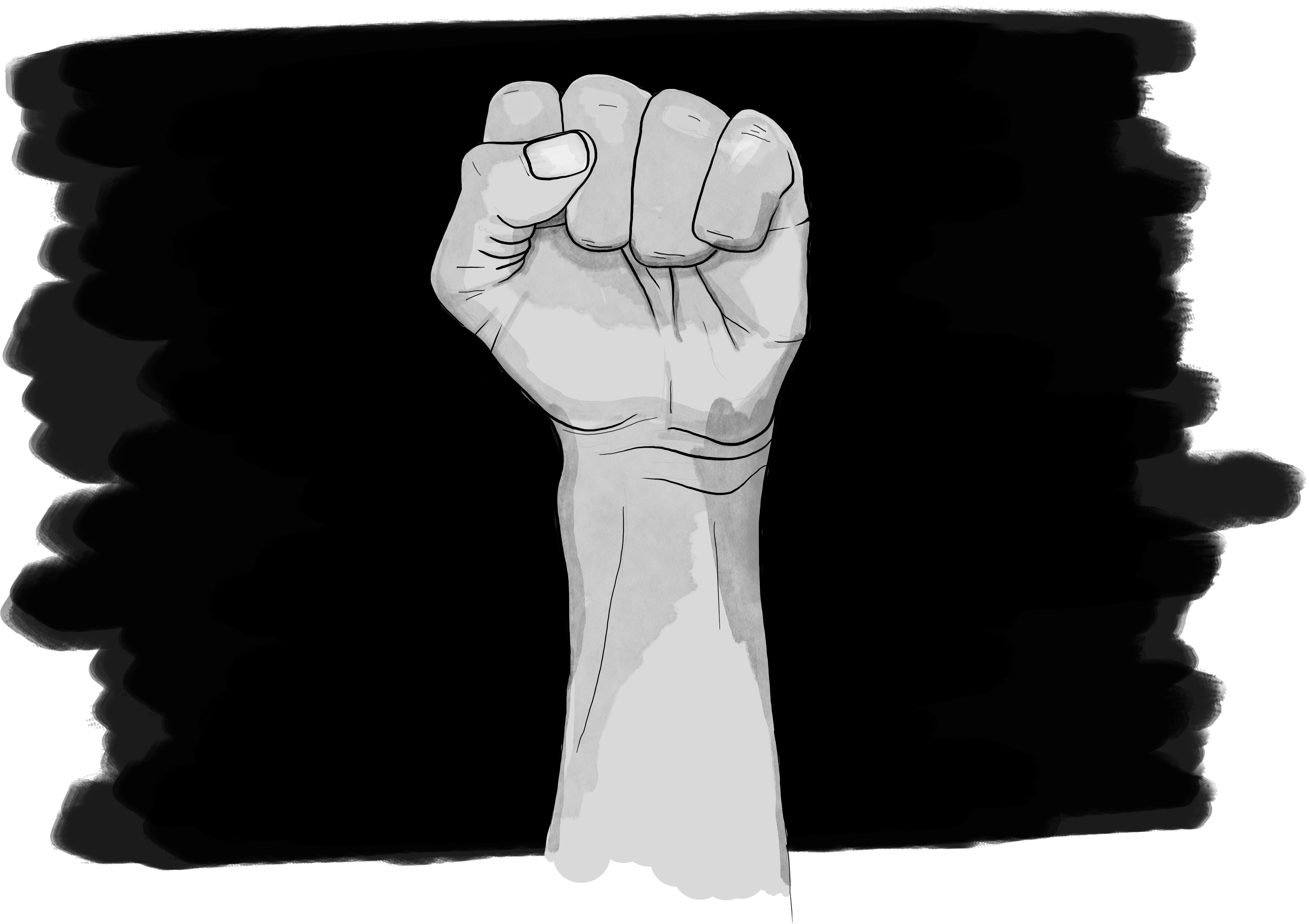 Illustration of a raised fist